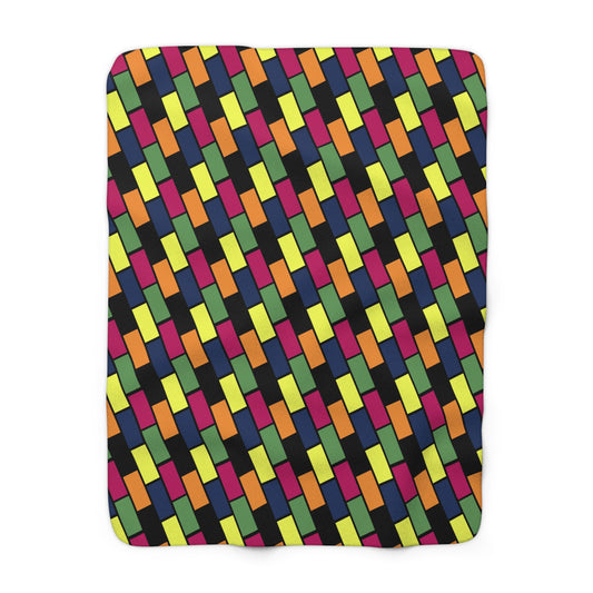 Chunky Pop Sherpa Fleece Blanket