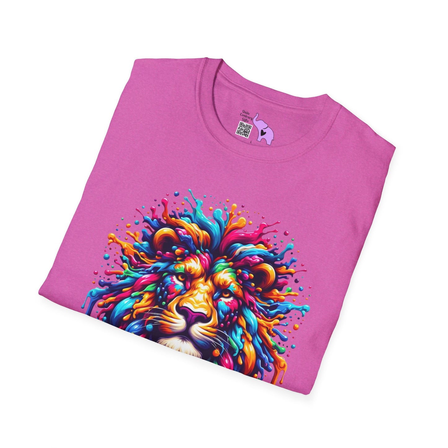 Colorful Lion Adult T-shirt