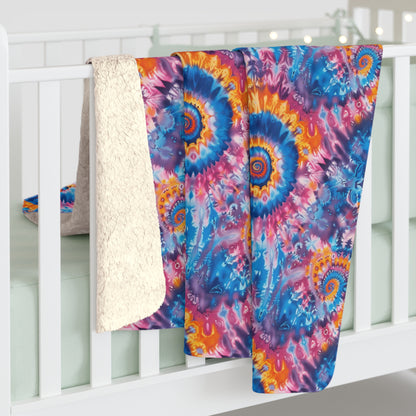 Trippy Taffy Sherpa Fleece Blanket