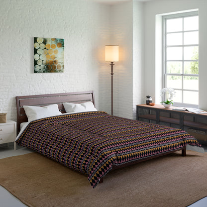 Midnight Clay Cairn Stripes Basic Bedding Set