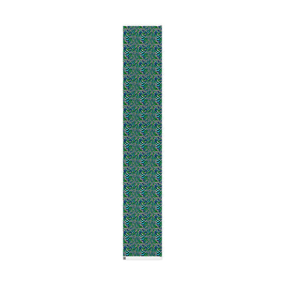 Warped Green Checkered Wrapping Paper