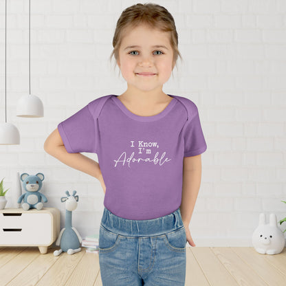 I Know I'm Adorable Infant Onesie