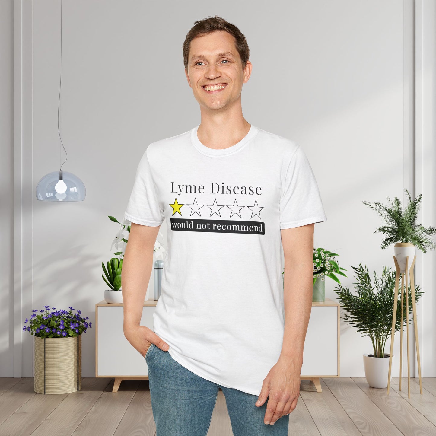 Lyme Disease 1 Star Would Not Recommend Adult T-shirt
