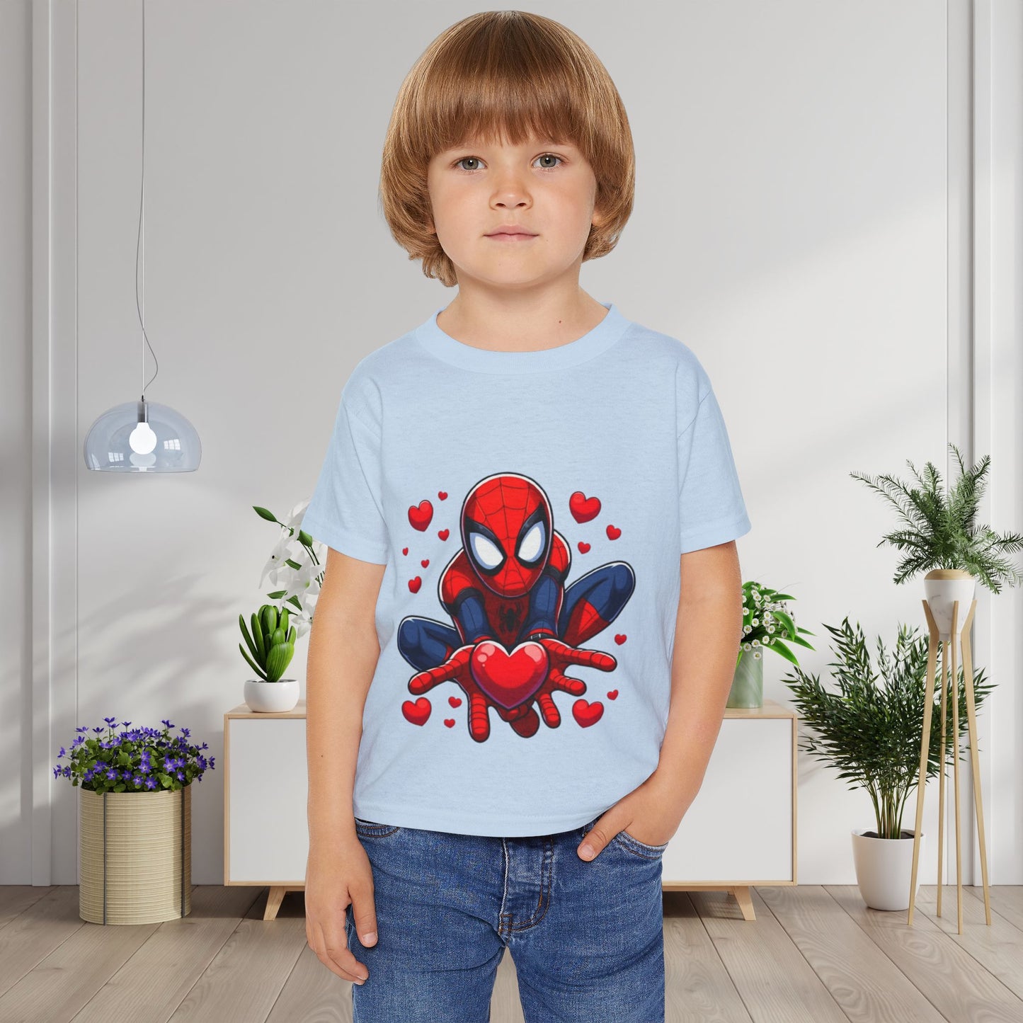 Valentines Spiderman Heavy Cotton™ Toddler T-shirt