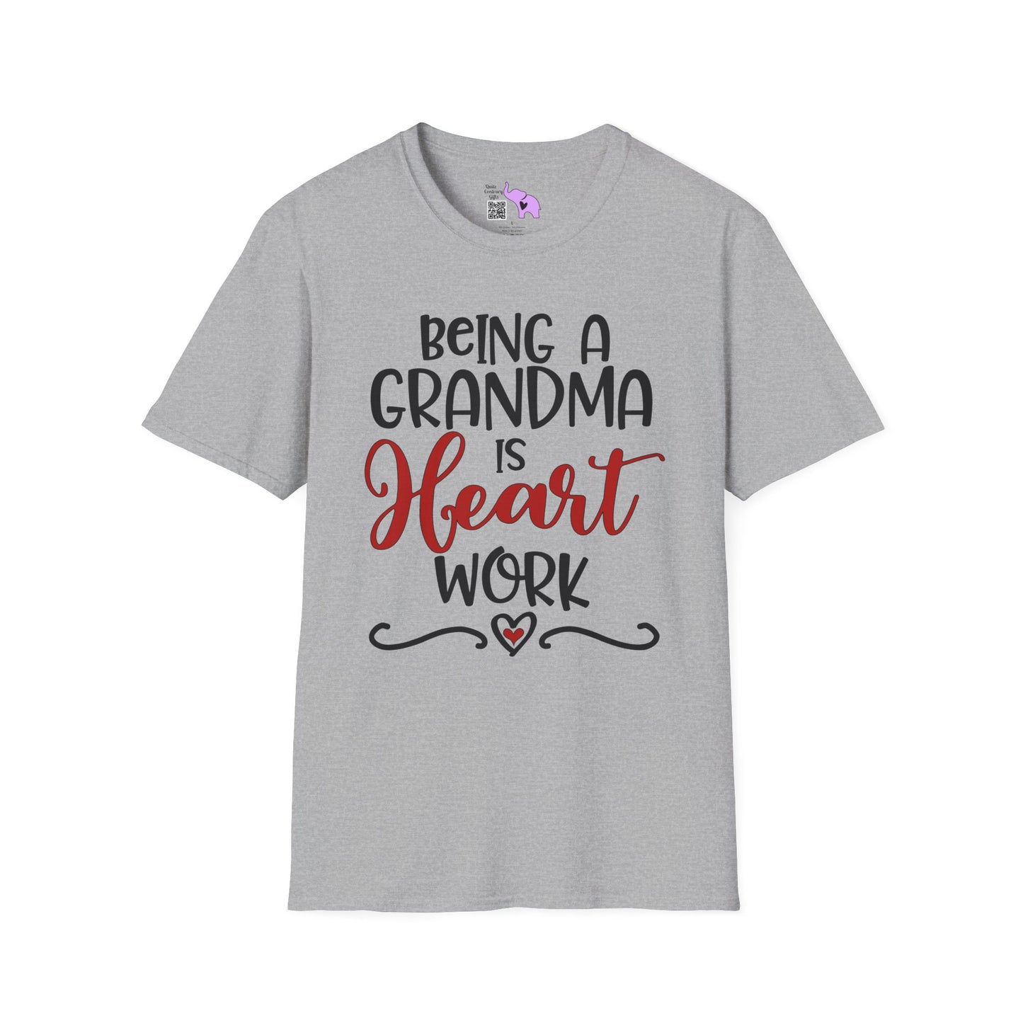 Being A Grandma Is Heart Work Adult T-shirt