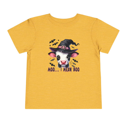 Moo I Mean Boo Toddler Tee