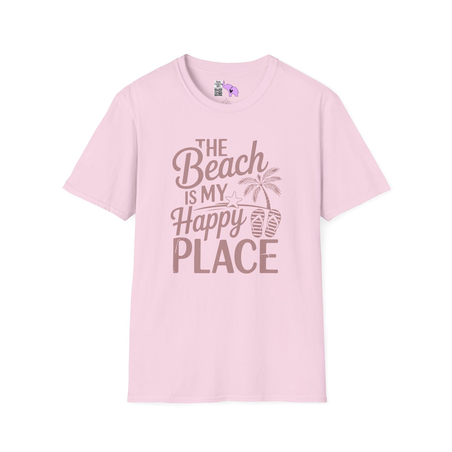 The Beach Is My Happy Place Adult T-shirt