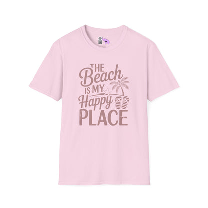 The Beach Is My Happy Place Adult T-shirt