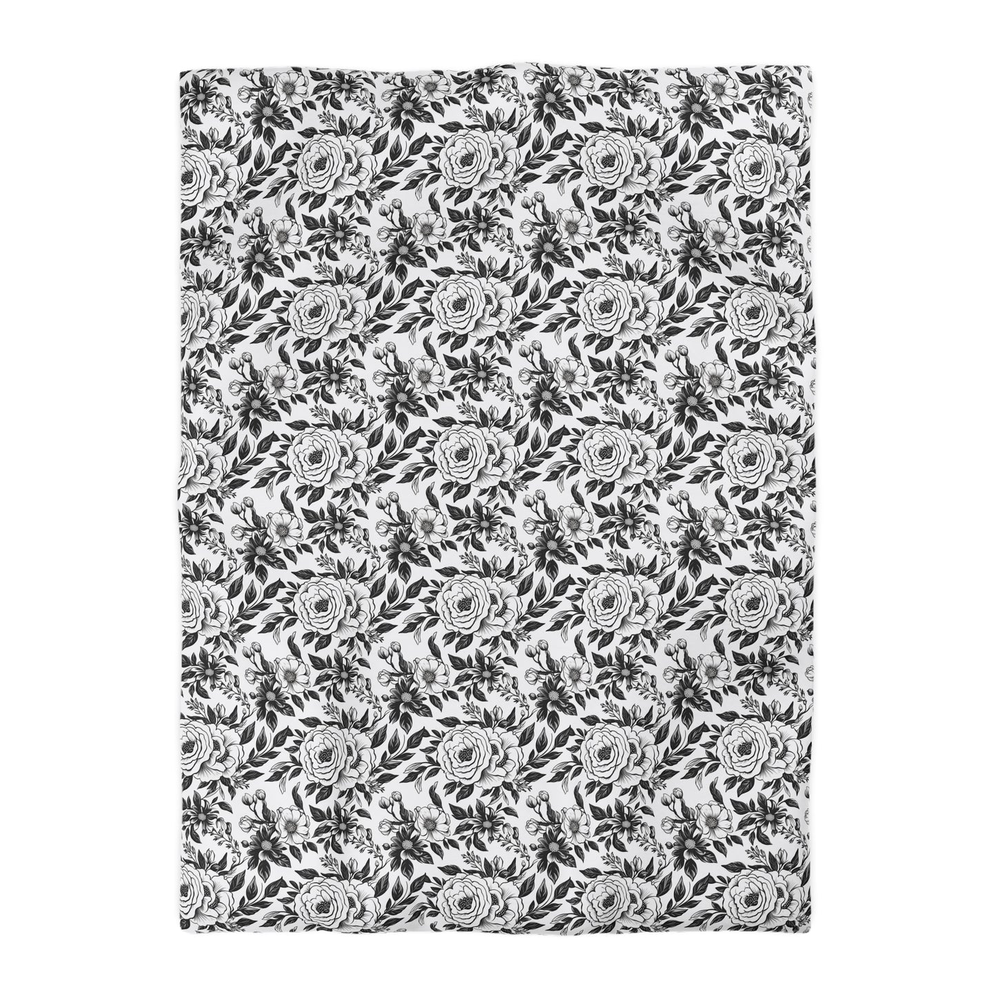Whispering Blooms Microfiber Duvet Cover