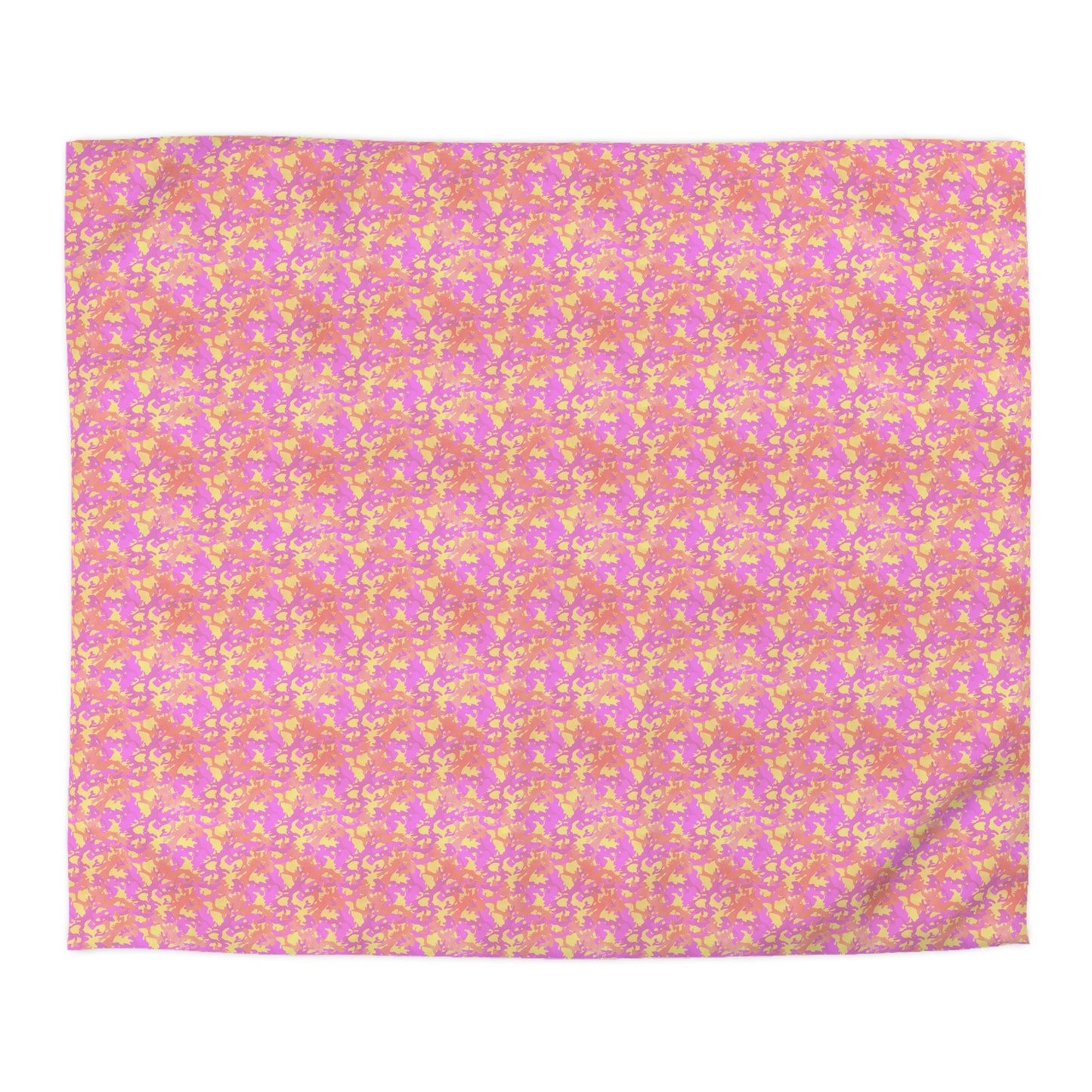 Sunset Sorbet Camo Microfiber Duvet Cover