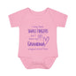 I May Have Small Fingers But I Have My GRANDMA Wrapped around them Infant Baby Rib Bodysuit
