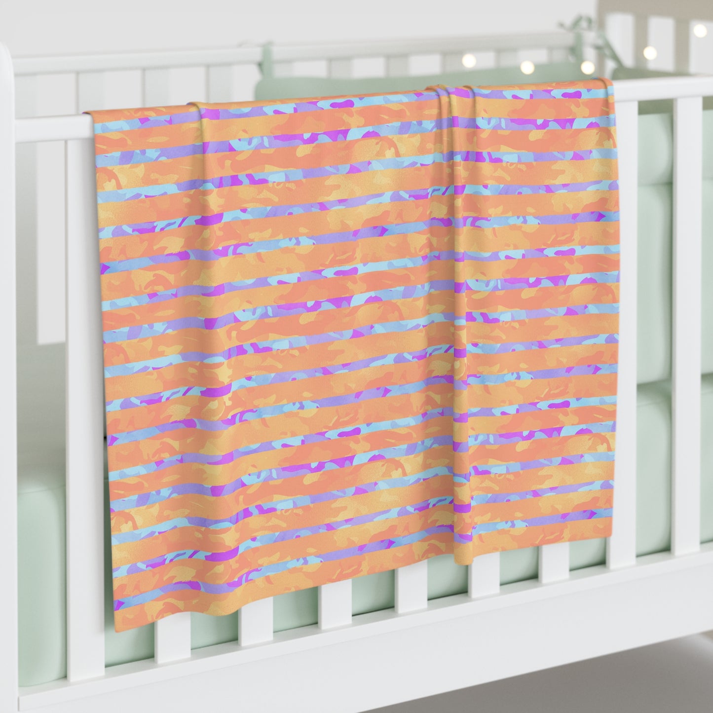 Split Spectrum Camo Baby Swaddle Blanket