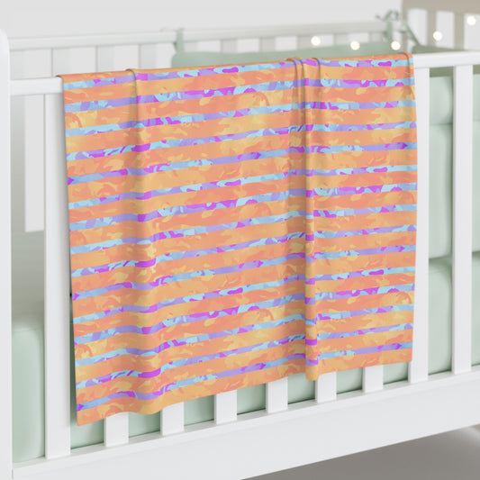 Split Spectrum Camo Baby Swaddle Blanket