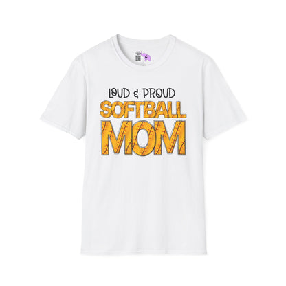 Loud & Proud Softball Mom Adult T-shirt