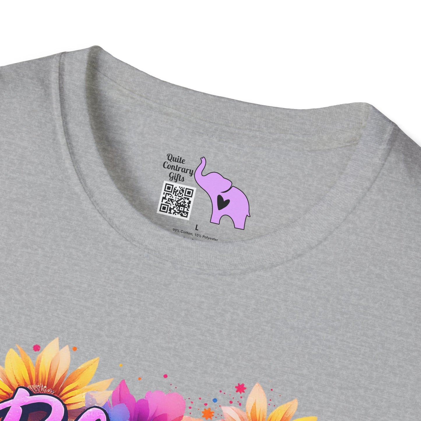 Blessed Mom (Vibrant Floral) Adult T-shirt