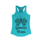 Summer Story (Butterfly) Women's Ideal Racerback Tank