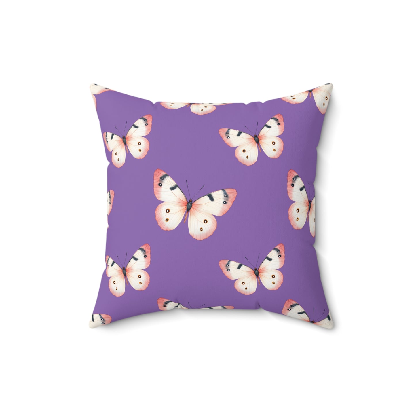 Lavender Flutter Throw Pillow