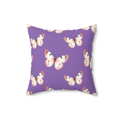 Lavender Flutter Throw Pillow