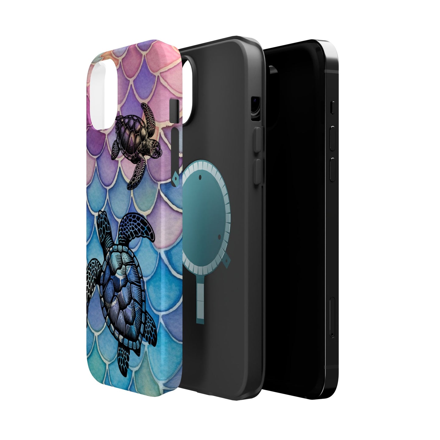 Sea Turtle Silhouette MagSafe® Compatible Tough Case for iPhone