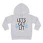 Hanukkah Let's Get Lit Toddler Pullover Fleece Hoodie