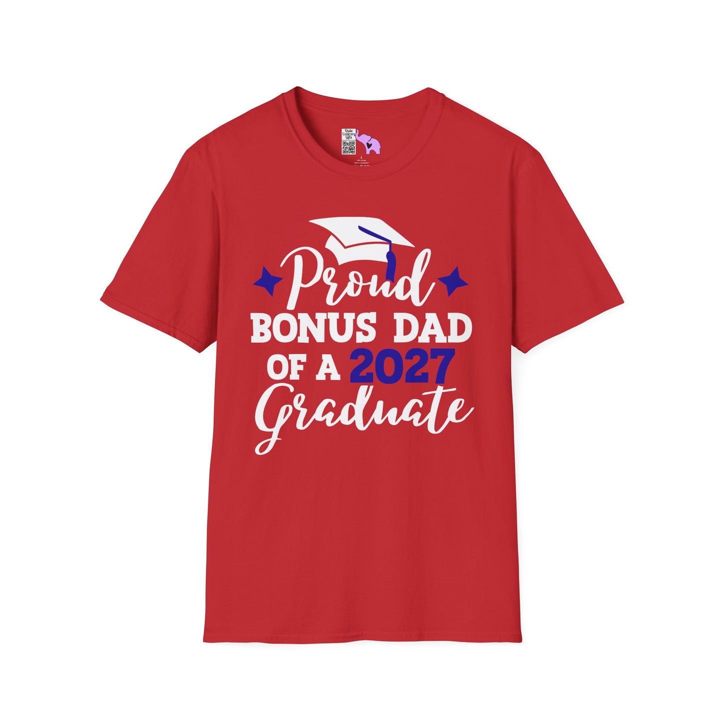 Proud Bonus Dad of a 2027 Graduate Adult T-shirt