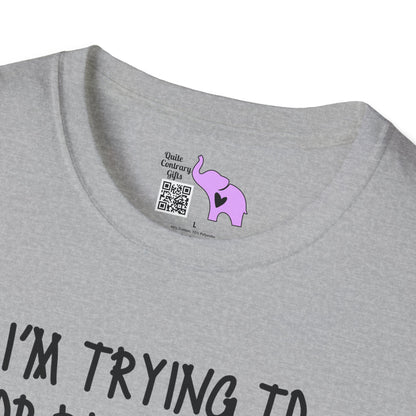 I'm Trying To Stop Being Mean But Yall Have To Stop Being Stupid First Adult T-shirt