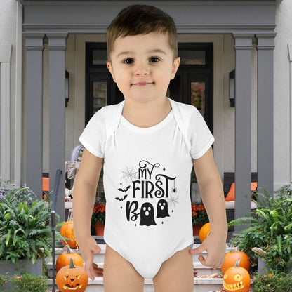 My First Boo Infant Baby Rib Bodysuit