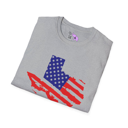 Texas American Flag Adult T-shirt