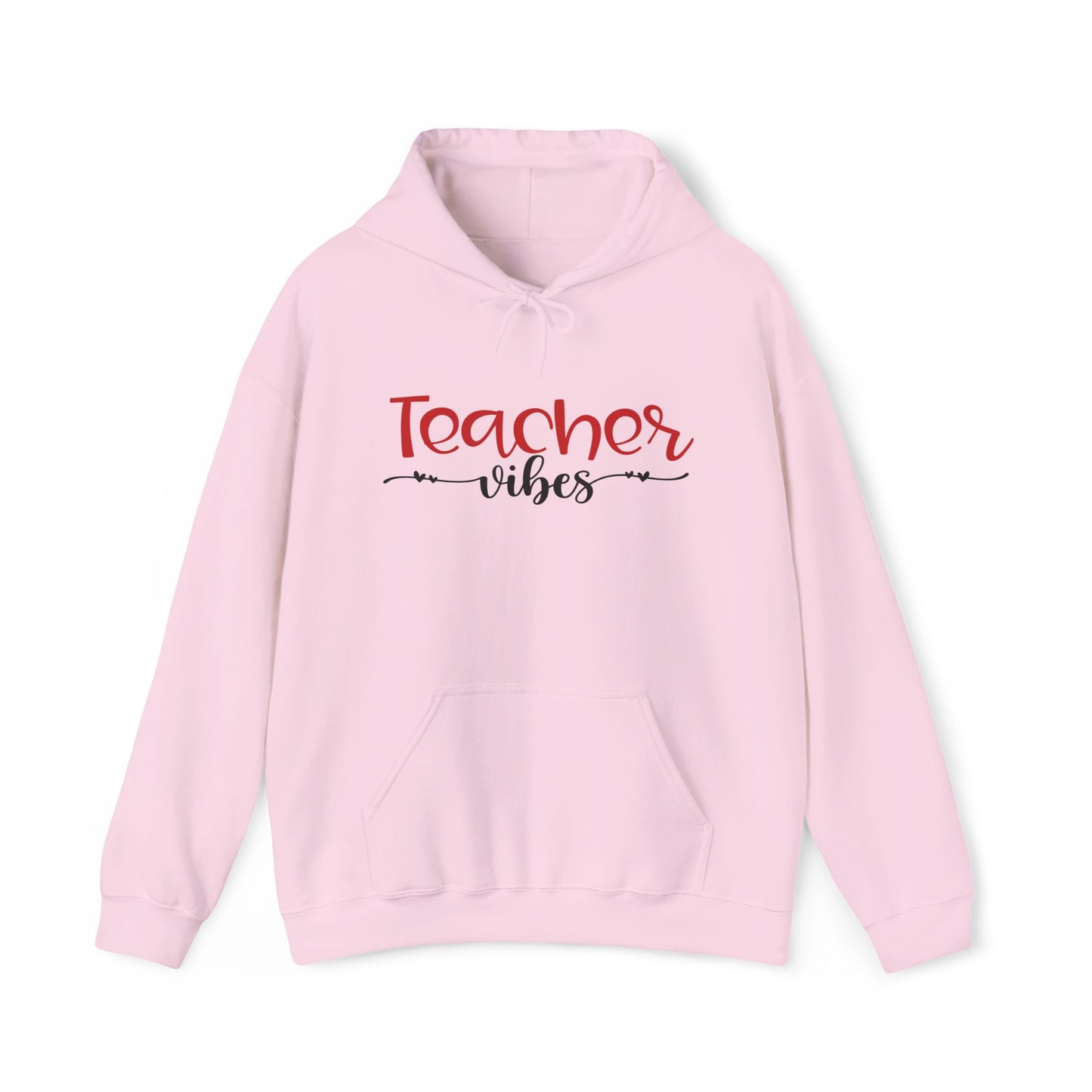 Teacher Vibes Heart Heavy Blend™ Hooded Sweatshirt