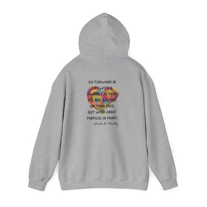 Go With Purpose In Heart Heavy Blend™ Hooded Sweatshirt