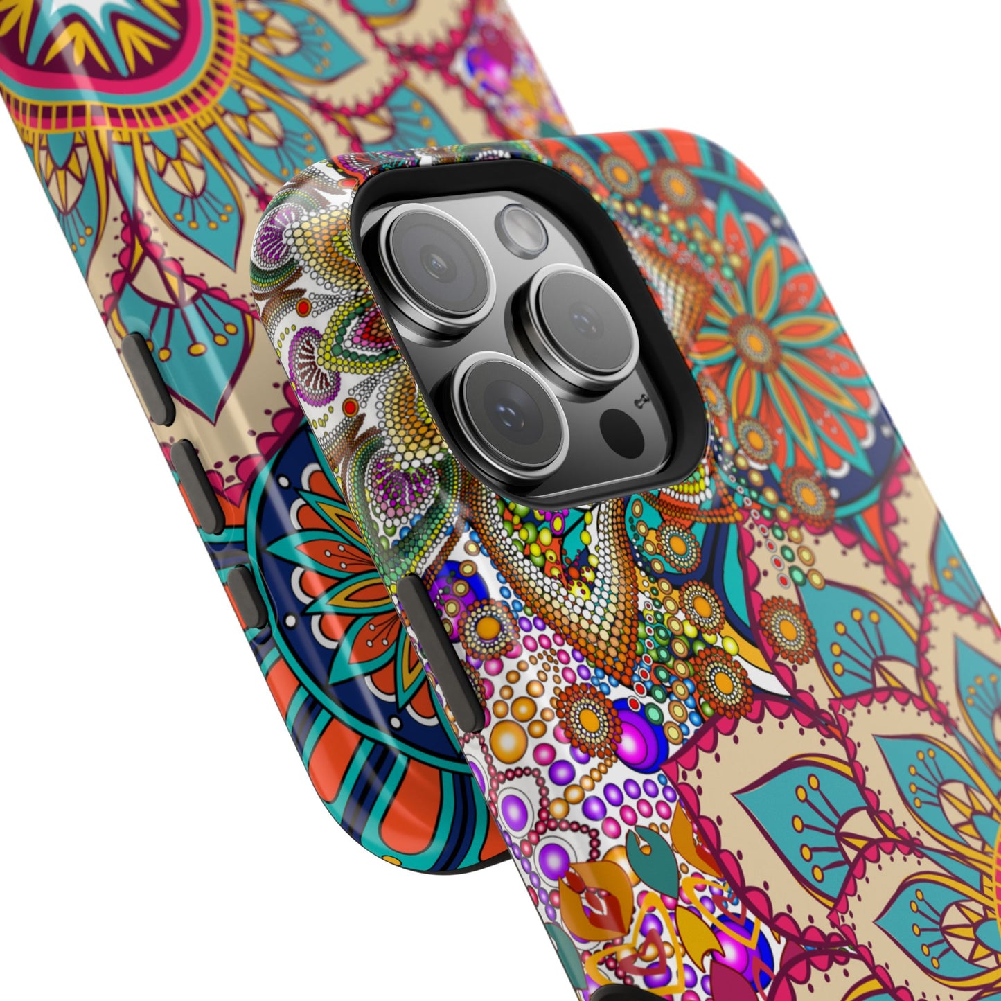 Colorful Mandala MagSafe® Compatible Tough Case for iPhone
