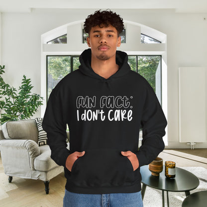 Fun Fact I Don't Care Adult Heavy Blend™ Hoodie