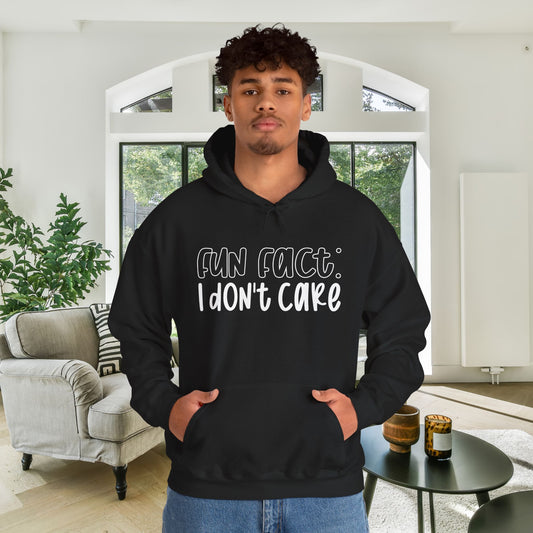 Fun Fact I Don't Care Heavy Blend™ Adult Hoodie