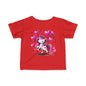 Pink & Black Love Unicorn Infant Soft T-Shirt