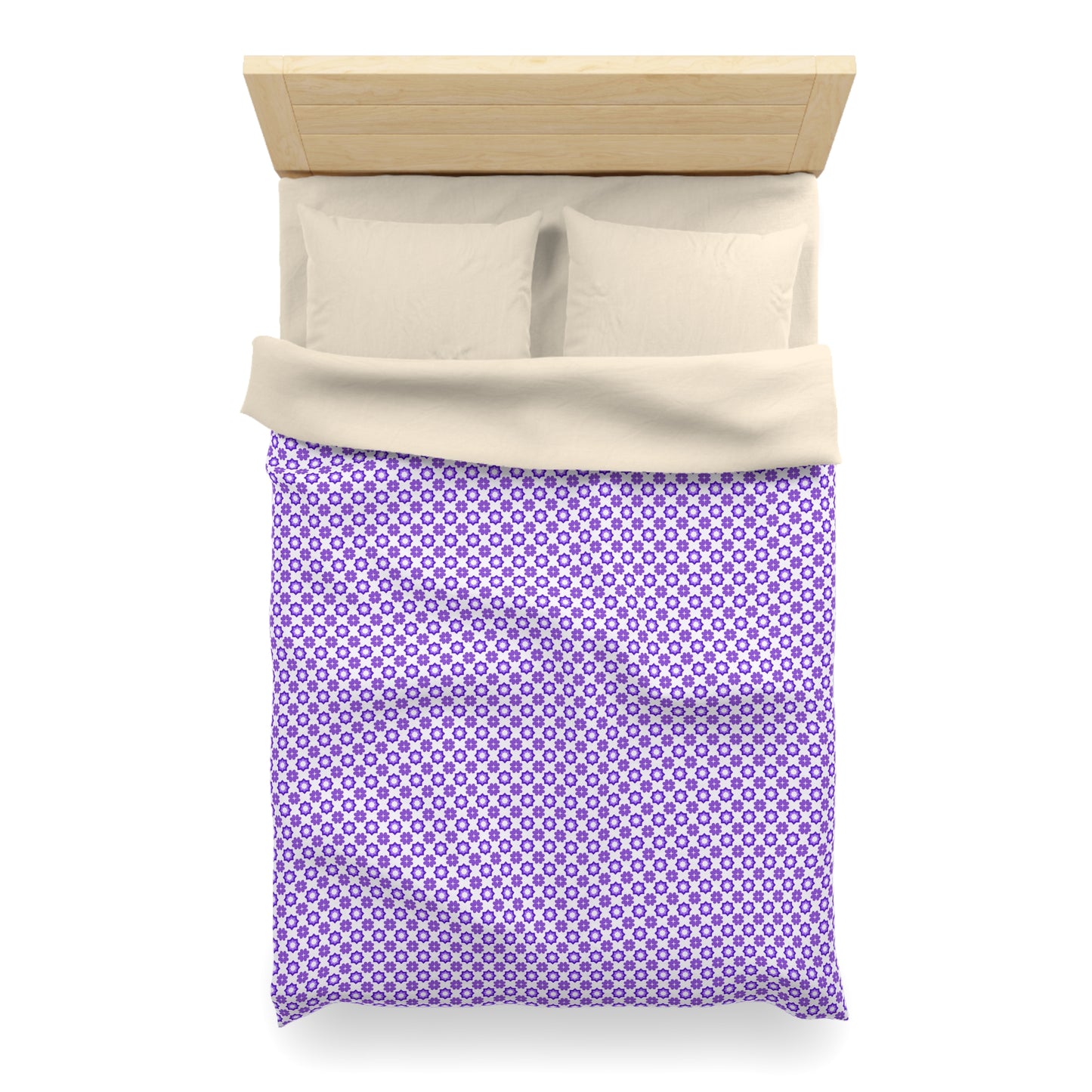 Purple Prism Garden Microfiber Duvet Cover