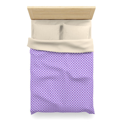 Purple Prism Garden Microfiber Duvet Cover