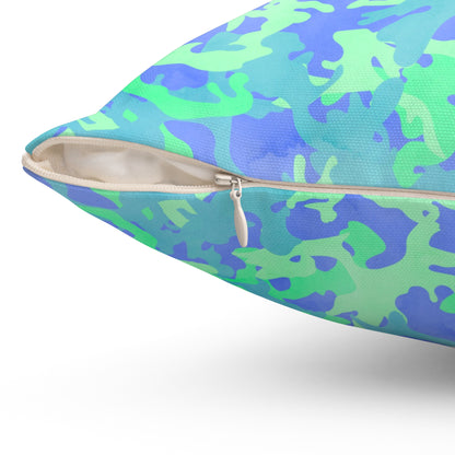 Glacier Grove Camo Throw Pillow