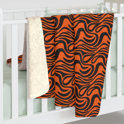 Tiger Stripes Sherpa Fleece Blanket