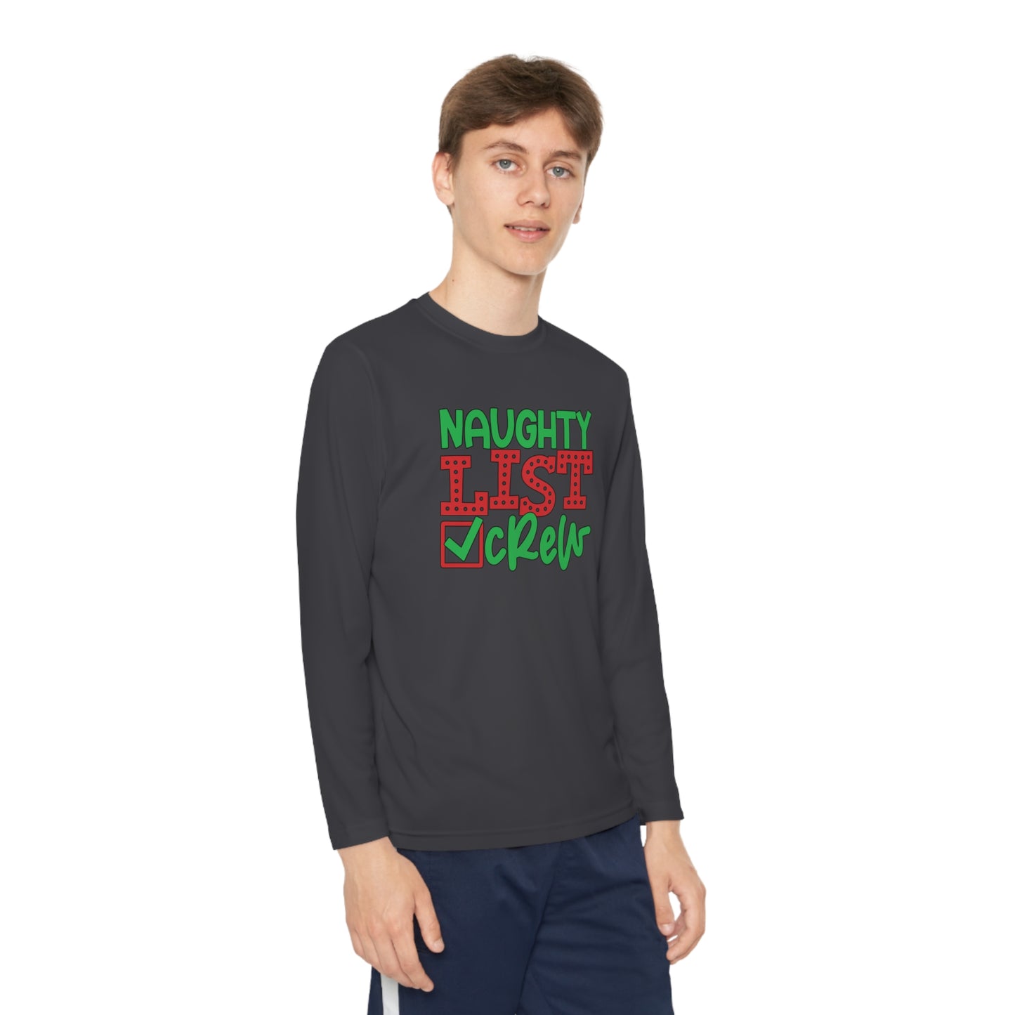 Naughty List Crew Youth Long Sleeve Tee