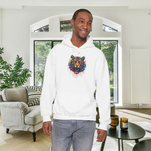 Colorful Tiger Heavy Blend™ Hooded Sweatshirt