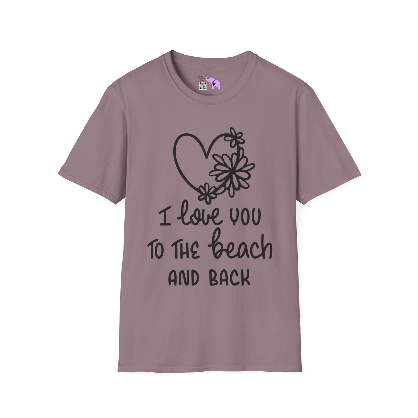 I Love You To The Beach Adult T-shirt