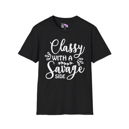 Classy With Savage Side Adult T-shirt