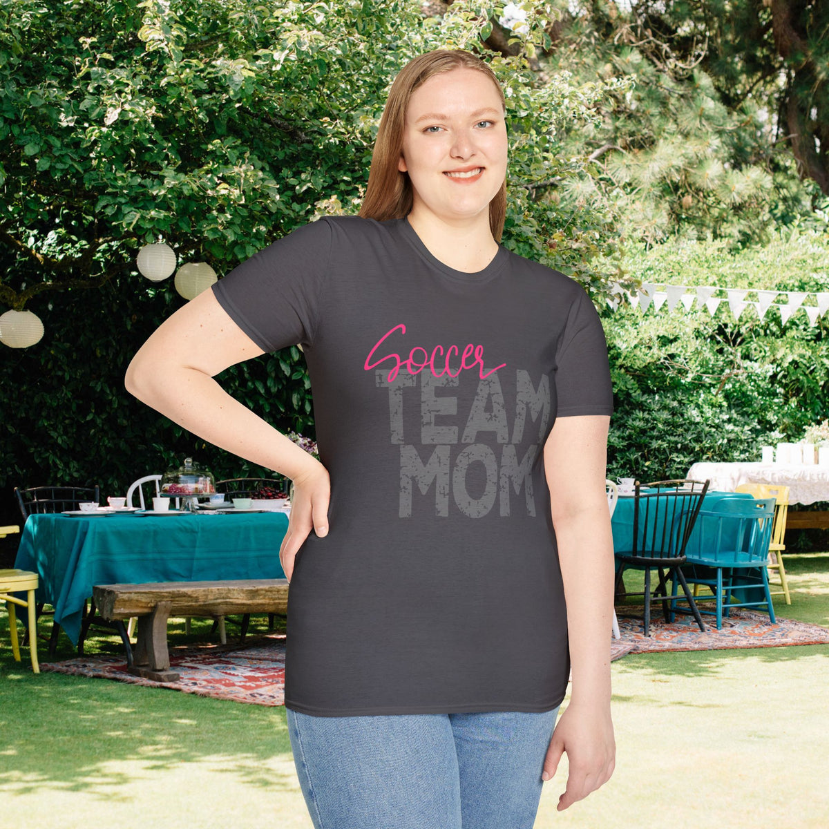 Soccer Team Mom Adult T-shirt
