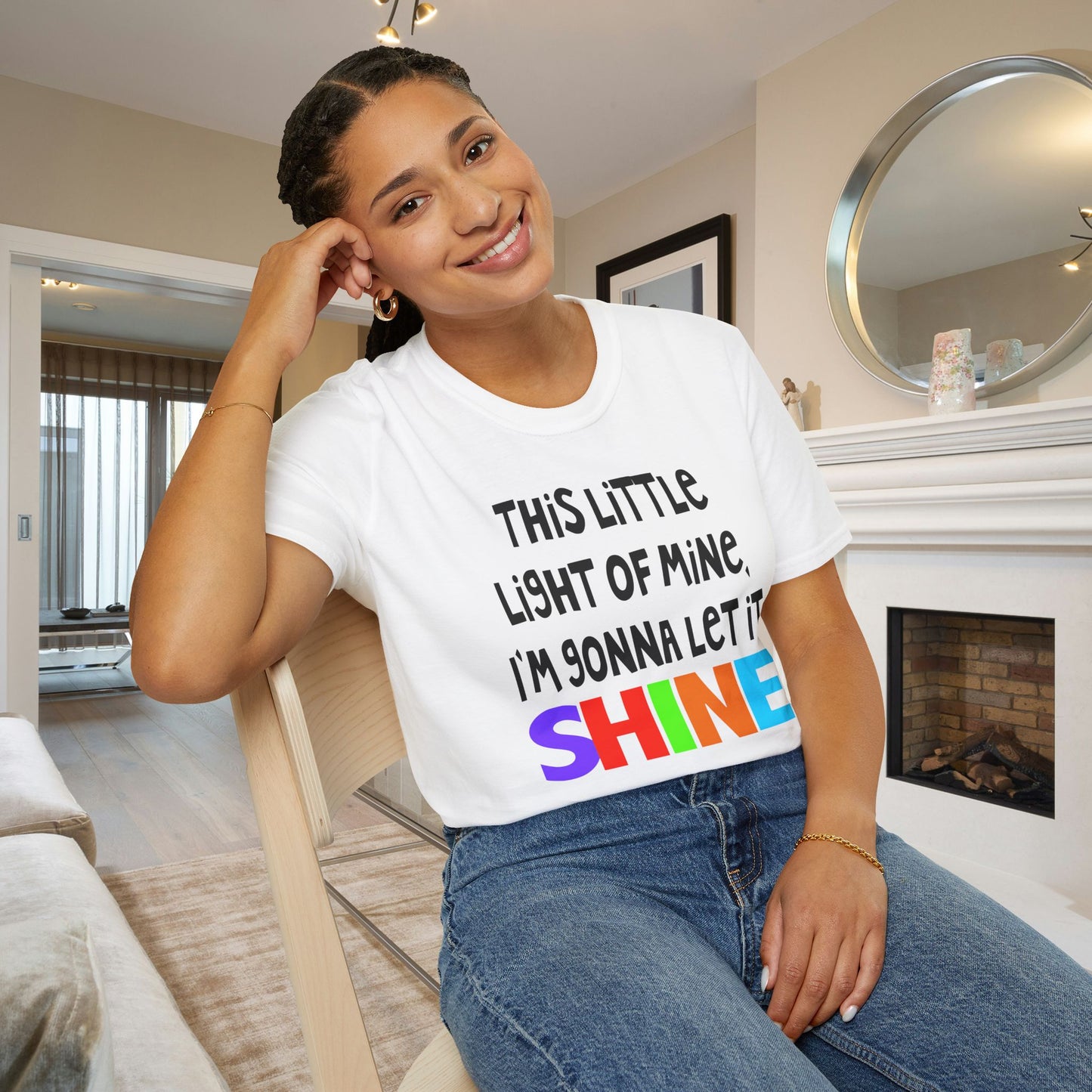 This Little Light of Mine I'm Gonna Let It Shine Adult T-shirt