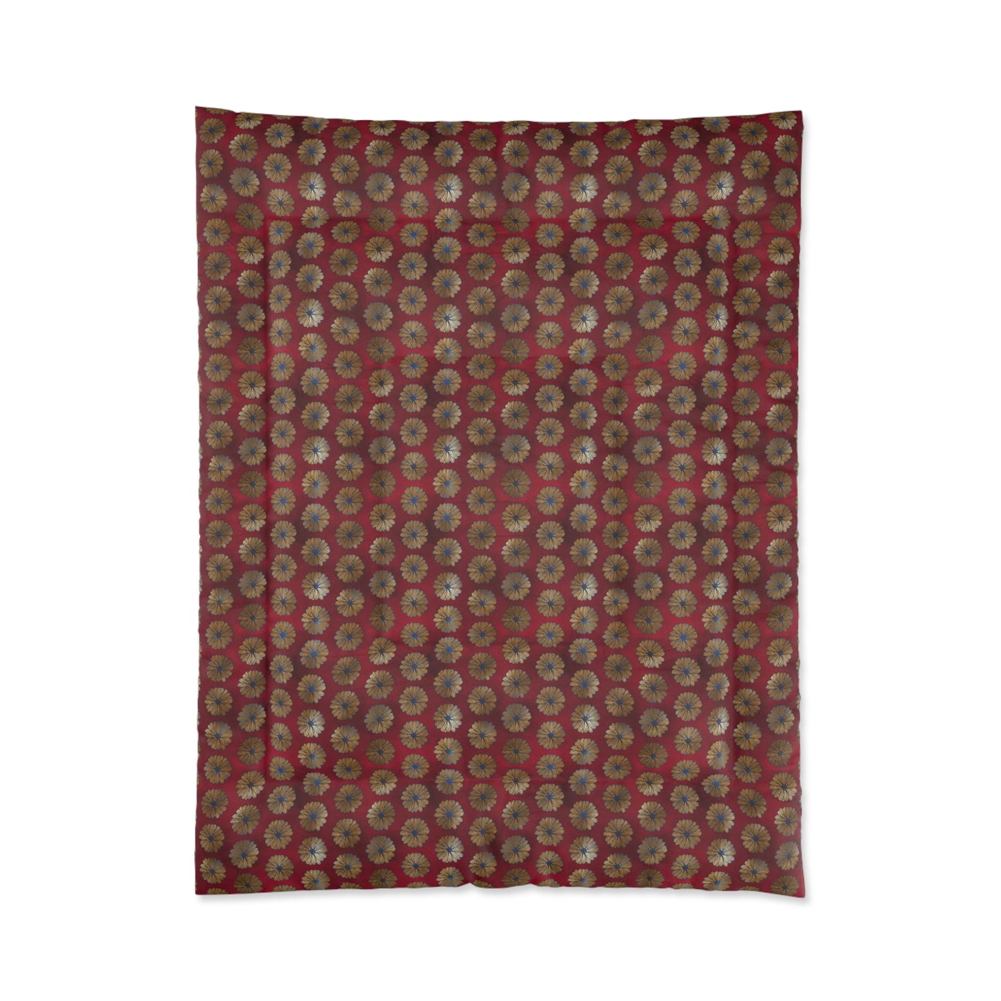 Majestic Crimson Daisies Basic Bedding Set