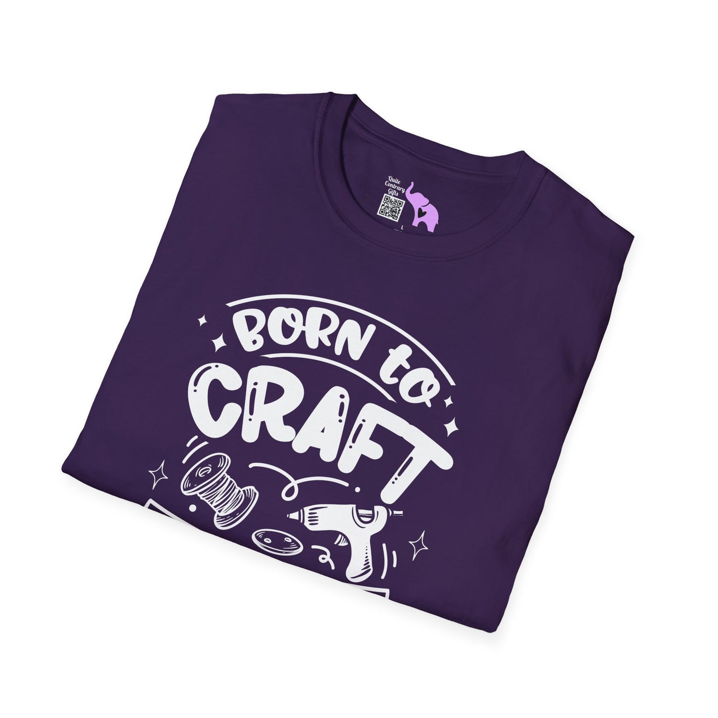 Born To Craft Forced To Work Adult T-shirt