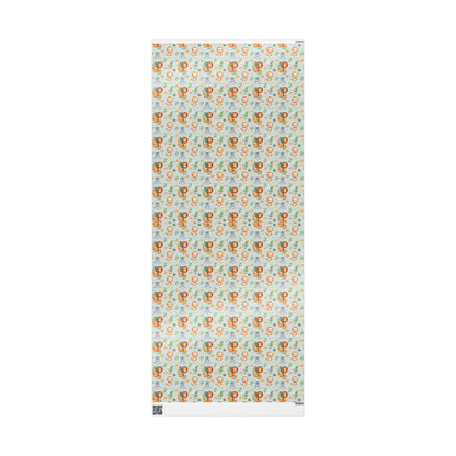Cute Safari Animals Wrapping Paper