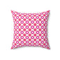 Rosy Star Garden Throw Pillow