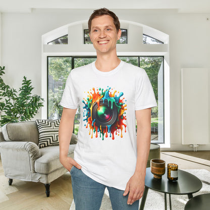 Colorful Camera Lens Adult T-shirt