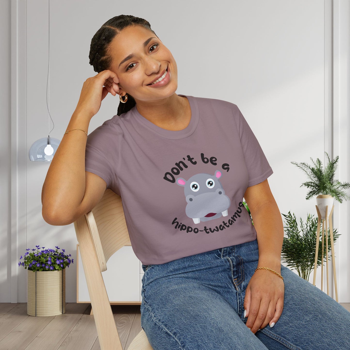 Don't Be A Hippo-twatamus Adult T-shirt